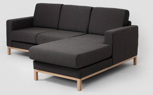 Nordic Design Rohová pohovka Skandi 215 cm, pravá
