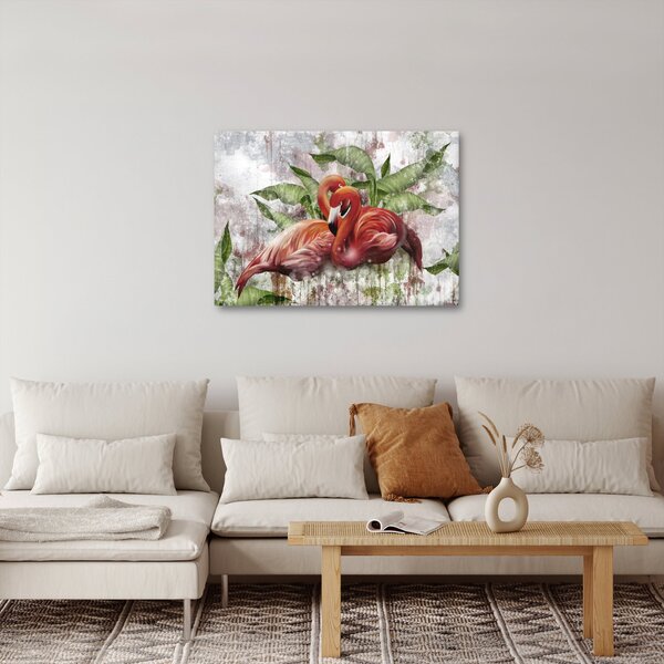 Obraz - Plameňáci (70x50 cm)