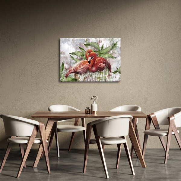 Obraz - Plameňáci (70x50 cm)