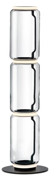 Flos F0290000 Noctambule F3 Low Cylinders Small Base, stojací lampa ze skla se stmívačem, 4x9W LED 2700K, výška 140cm