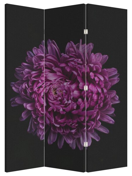 Paraván - Fialová květina (126x170 cm)