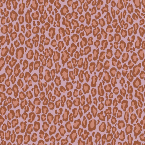 Tapeta imitující leopardí kůži, červeno-hnědá, růžová, 131402, Color Pop, Esta Home