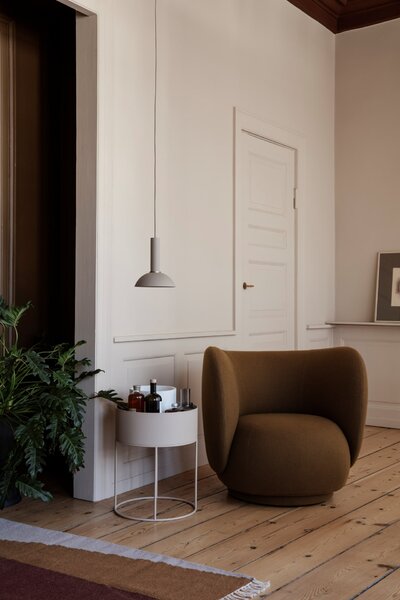 Kulatý stojan na květiny Plant Box Light Grey