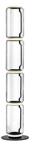 Flos F0291000 Noctambule F4 Low Cylinders Small Base, stojací lampa ze skla se stmívačem, 5x9W LED 2700K, výška 185cm