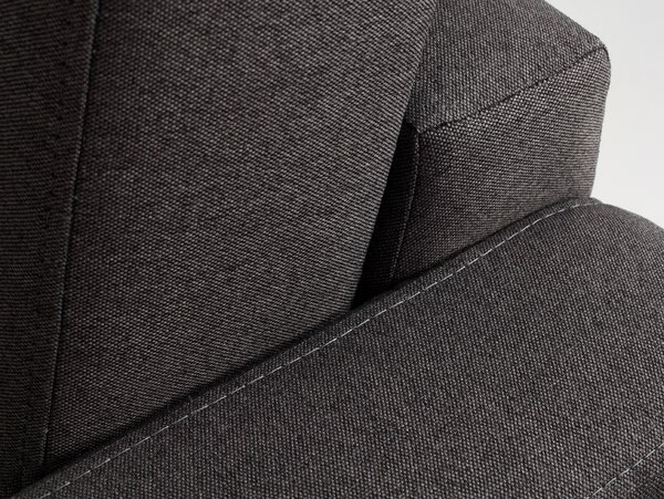 Nordic Design Antracitově šedé látkové křeslo Skandi