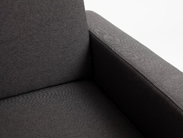Nordic Design Antracitově šedé látkové křeslo Skandi