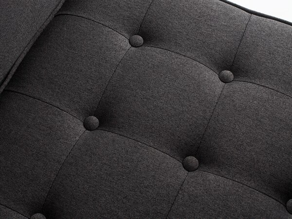 Nordic Design Antracitově šedé látkové křeslo Emmet