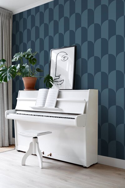Tapeta ArtDeco, modrá, 139996, Color Pop, Esta Home