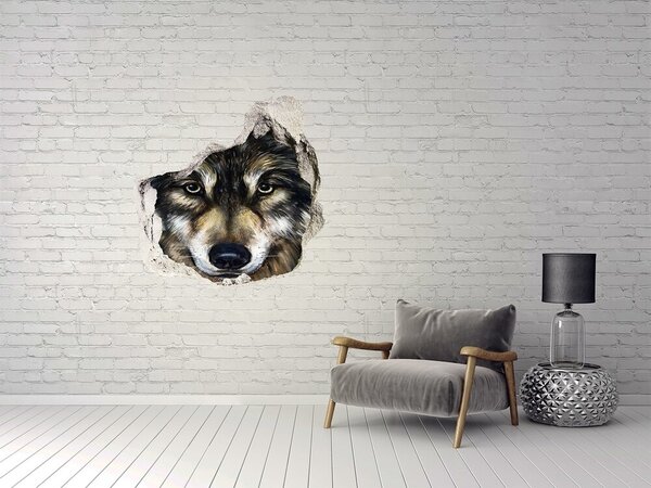 Díra 3D fototapeta na stěnu nálepka Vlci nd-p-62237504