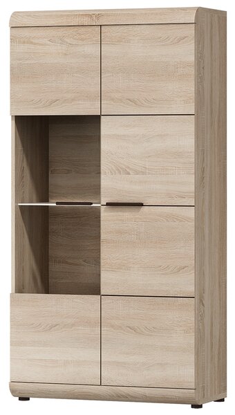 Obývací stěna LINK s | 4 díly | sestava C | 298 cm | sonoma