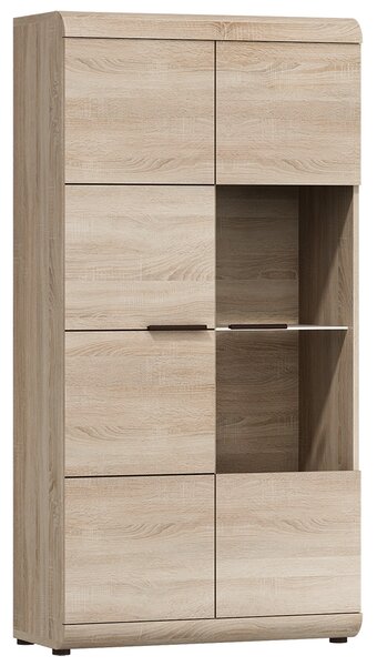 Obývací stěna LINK s | 4 díly | sestava C | 298 cm | sonoma