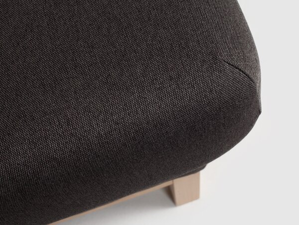 Nordic Design Antracitově šedá látková podnožka Skandi