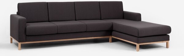 Nordic Design Rohová pohovka Skandi 282 cm, pravá