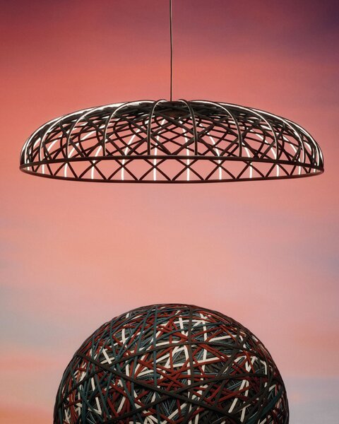 Flos F6392031 Skynest suspension, antracitové závěsné svítidlo, 78W LED 2700K stmívatelné, prům. 90,4cm