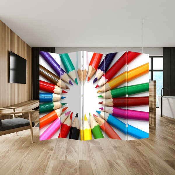 Paraván - Pastelky (210x170 cm)