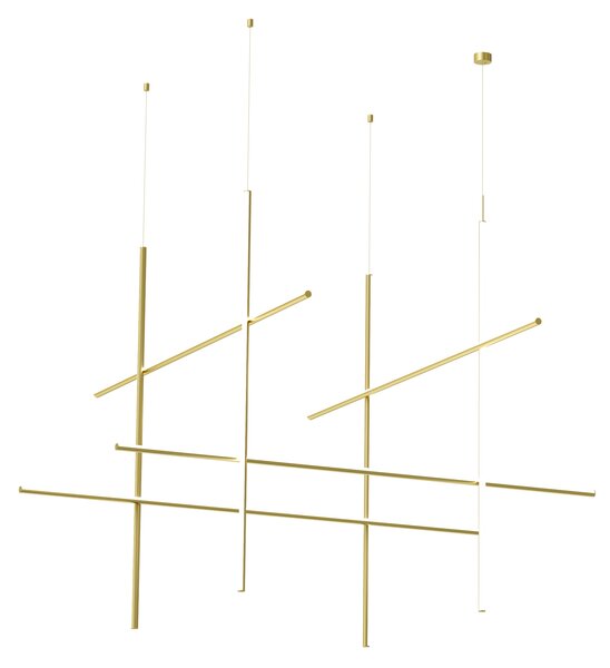 Flos F1889044 Coordinates Module S CLIII, závěsné svítidlo anodizovaná champagne, 180W 2700K