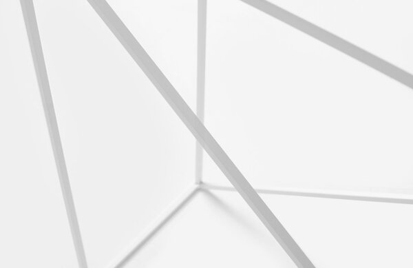 Nordic Design Bílý kovový toaletní stolek Mountain 100 x 30 cm