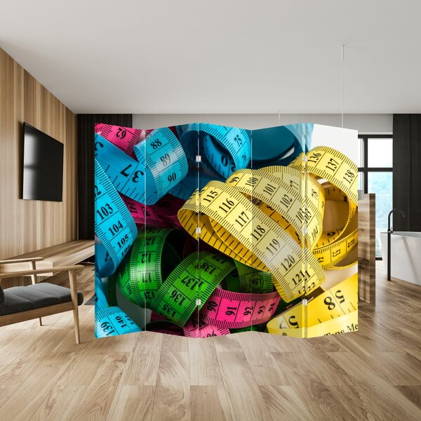 Paraván - Barevné metry (210x170 cm)