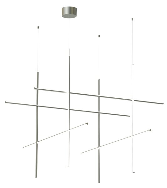 Flos F1880033 Coordinates Module S, závěsné svítidlo, stříbrná, 180W 2700K