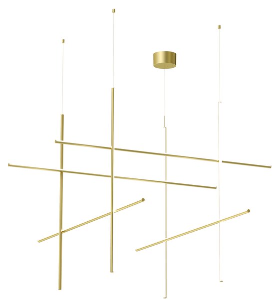 Flos F1880044 Coordinates Module S, závěsné svítidlo anodizovaná champagne, 180W 2700K
