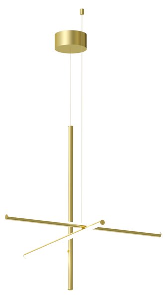 Flos F1860044 Coordinates S 1, závěsné svítidlo anodizovaná champagne, 37W 2700K