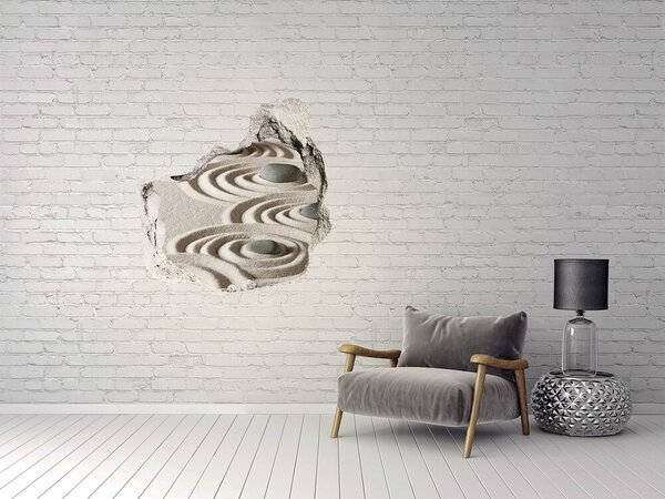Díra 3D fototapeta Kameny zen písek nd-p-62705757