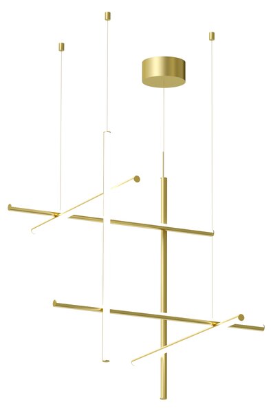 Flos F1850044 Coordinates S3, závěsné svítidlo anodizovaná champagne, 71W 2700K