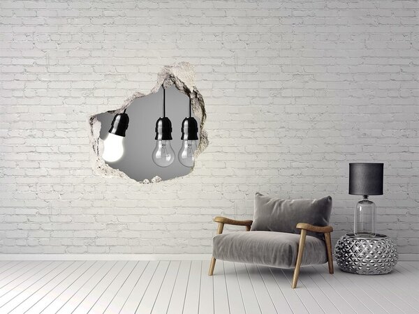 Díra 3D fototapeta nálepka Šest žárovek nd-p-62808381