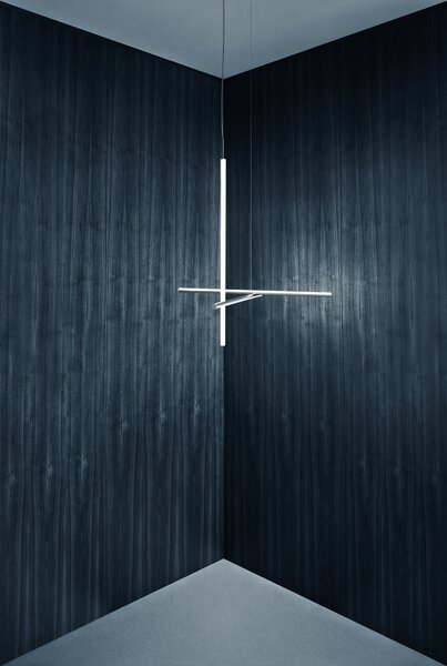 Flos F1860033 Coordinates S 1, závěsné svítidlo, stříbrná, 37W 2700K