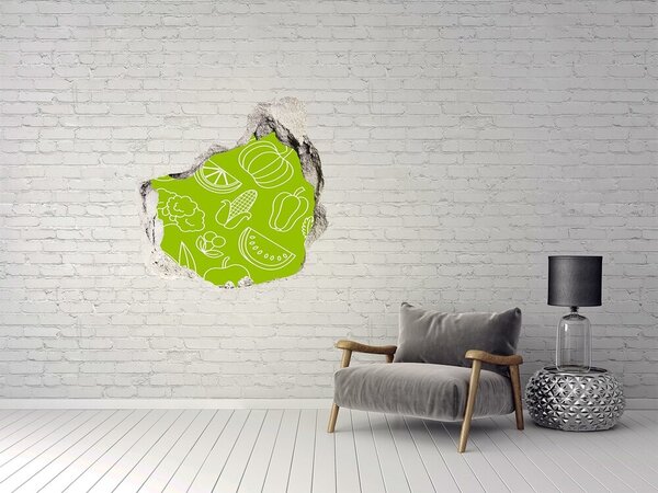 Fototapeta díra na zeď Ovoce a zelenina nd-p-62856901