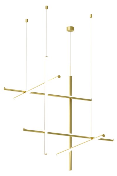 Flos F1846044 Coordinates S3 CLIII, závěsné svítidlo anodizovaná champagne, 64W 2700K
