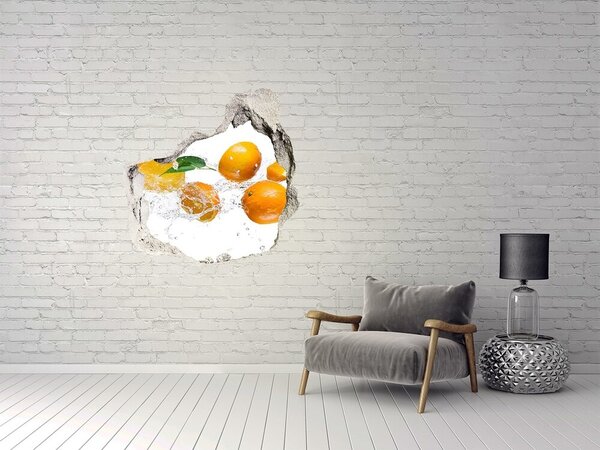 Nálepka 3D díra beton Pomeranče a voda nd-p-63072139