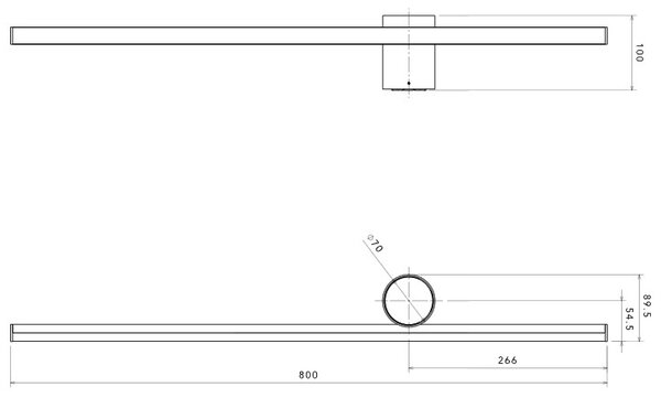 Flos F1810033 Coordinates W1, nástěnné svítidlo, stříbrná, 15W 2700K