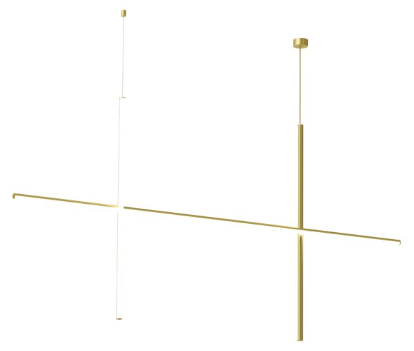 Flos F1844044 Coordinates S 2 CLIII, závěsné svítidlo anodizovaná champagne, 50W 2700K