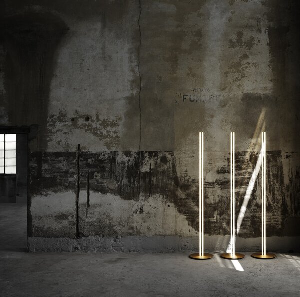 Flos F1801044 Coordinates F, stojací lampa, anodizovaná champagne, 57W 2700K