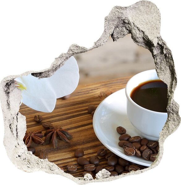 Nálepka 3D díra Šálek kávy nd-p-63333630