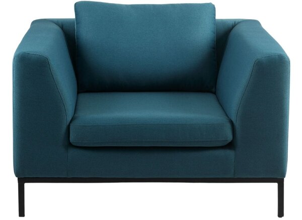 Nordic Design Modré látkové křeslo Samara