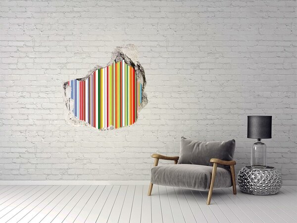 Díra 3D fototapeta na stěnu Barevné pásky nd-p-63545151