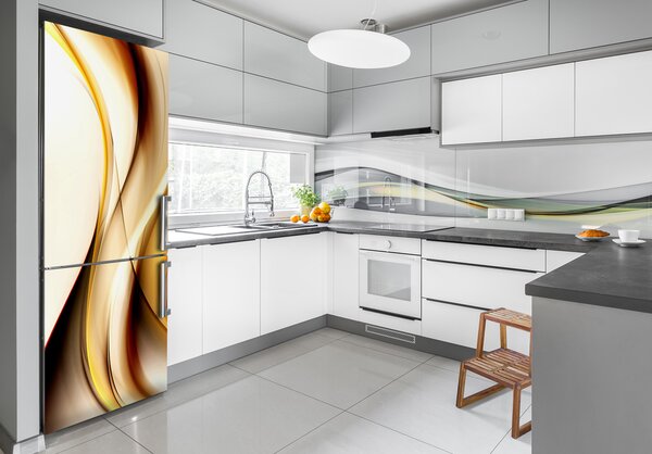 Nálepka fototapeta lednička Abstraktní vlna FridgeStick-70x190-f-134030226