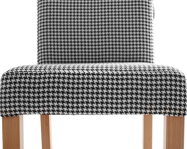 Nordic Design Černobílá látková barová židle Wilson 87 cm