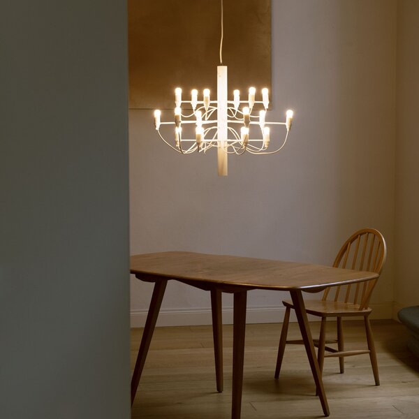 Flos A1351009 2097-18, luxusní matně bílý lustr, 18x15W E14 mléčná, prům. 69cm, výška 51cm