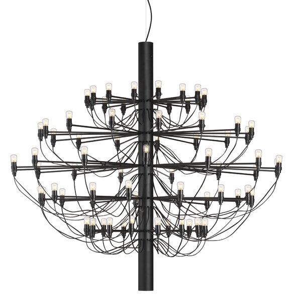 Flos A1552031 2097-75, luxusní matně černý lustr, 75x15W E14 čirá, prům. 141cm, výška 130cm