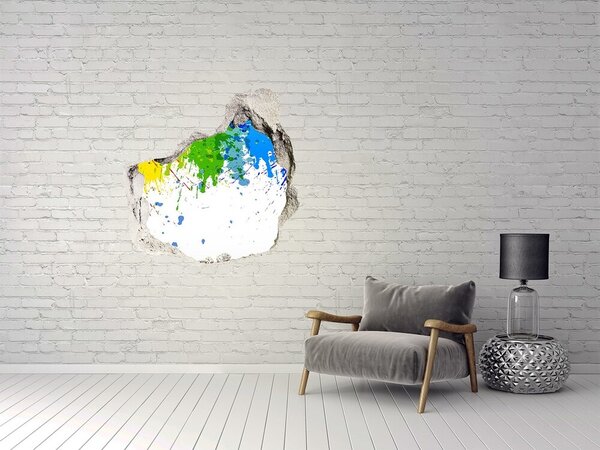 Díra 3D fototapeta nálepka Duhové skvrny nd-p-63764616