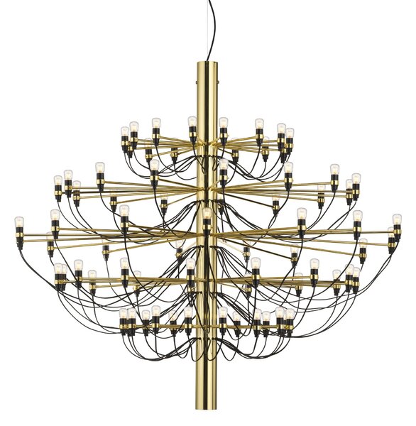 Flos A1552059 2097-75, luxusní mosazný lustr, 75x15W E14 čirá, prům. 141cm, výška 130cm
