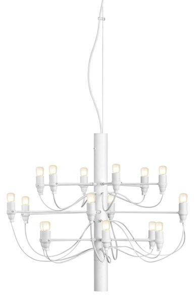 Flos A1351009 2097-18, luxusní matně bílý lustr, 18x15W E14 mléčná, prům. 69cm, výška 51cm