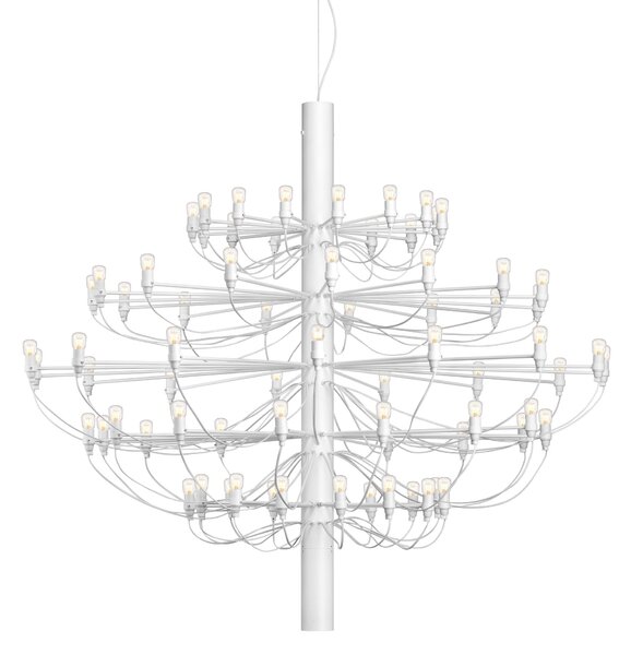 Flos A1552009 2097-75, luxusní matně bílý lustr, 75x15W E14 čirá, prům. 141cm, výška 130cm