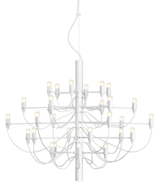 Flos A1401009 2097-30, luxusní matně bílý lustr, 30x15W E14 mléčná, prům. 88cm, výška 72cm