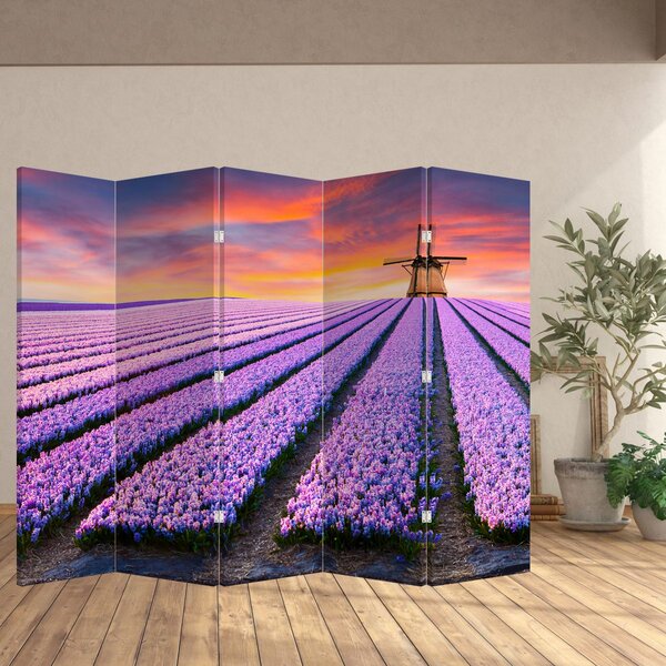 Paraván - Květinová farma (210x170 cm)