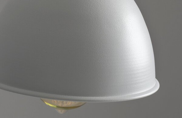 Nordic Design Bílé kovové závěsné/nástěnné světlo Cobain