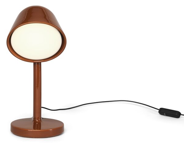 Flos F1634035 Céramique Down, červená keramická lampa se stmívačem, 1x8W E27, výška 48,9cm
